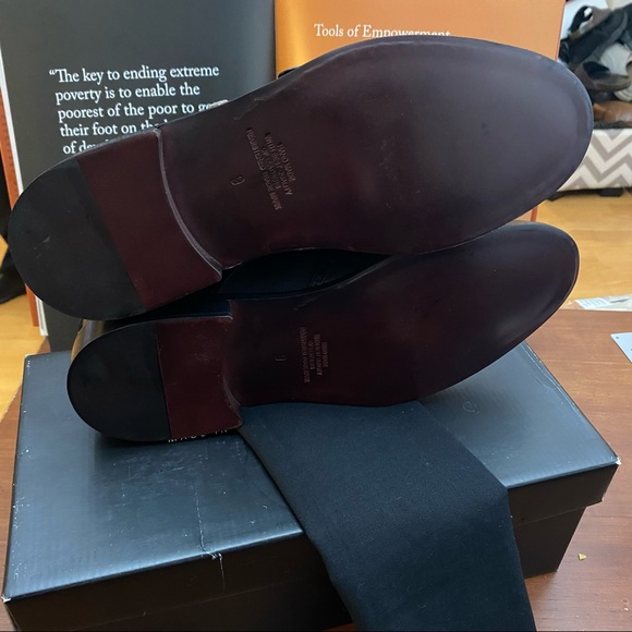 John Bakery Leather Double Monk Wingtip Loafers - Picture 9 of 9